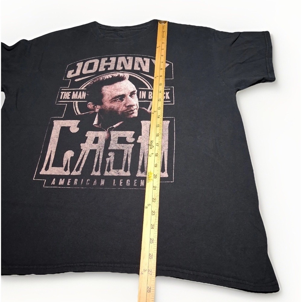 Johnny Cash The Man In Black American Legend Graphic Tee Black Mens Large - Picture 6 of 7